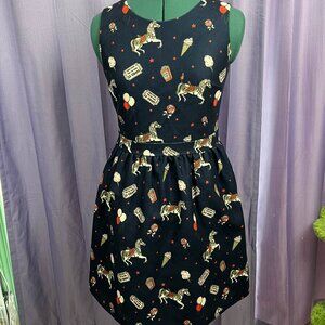 Bread N Butter Lounge Pink Carousel Print Sleeveless Dress - Size 0